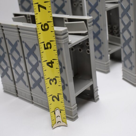 Imaginarium Train Track Supports Risers Gray Plastic Wood Brio Thomas Lot x 09 - Picture 7 of 11